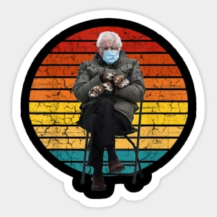 mitten bernie Sticker